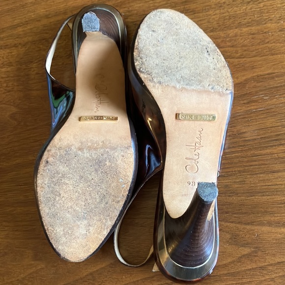 Cole Haan Nike Air patent leather tortoise print heels. - Picture 9 of 16